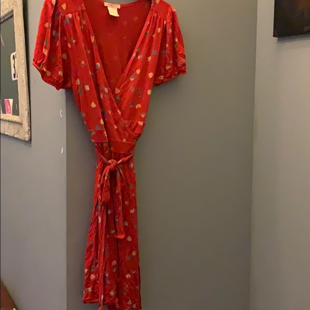 Soft, flowy wrap dress